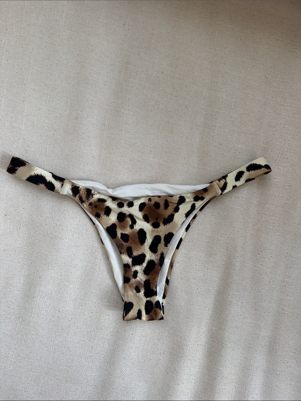 Leopard Print Bikini Bottoms - Brown/Black